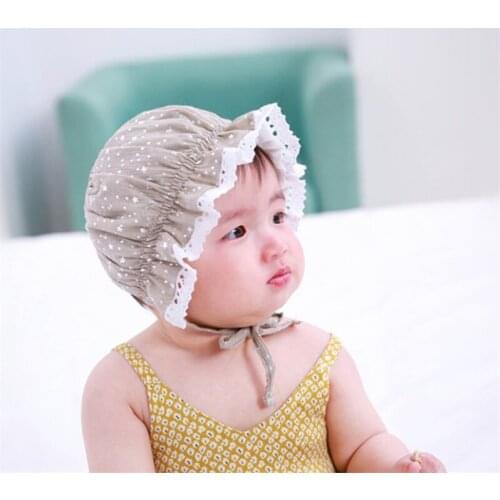 Baby Hat Cotton Star Hats Girls Infants Children Baby Cap Summer Sun Hat Princess Newborn for girls 0-18 Months