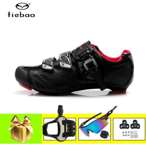 Tiebao Cycling Shoes Men Self-locking SPD-SL Road Sneakers Outdoor Sports Ultralight Zapatillas Ciclismo Women Racing Shoes