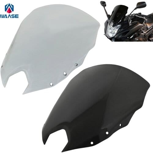 Waase Motorcycle Windscreen Windshield Screen Shield For YAMAHA FZ6R FZ-6R FZS600 / XJ6 XJ-6 F/FA XJ6F XJ6FA Diversion 2009-2017