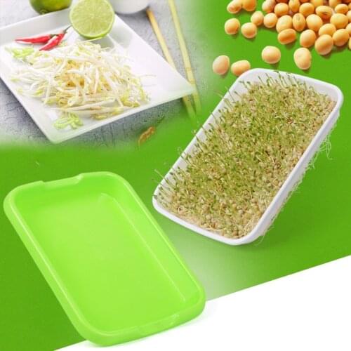 Sprout Tray 2pcs Seed Germination Tray Soilless Large Capacity Hydroponic Bean Sprouts Gardening Vegetable Tray Supplies