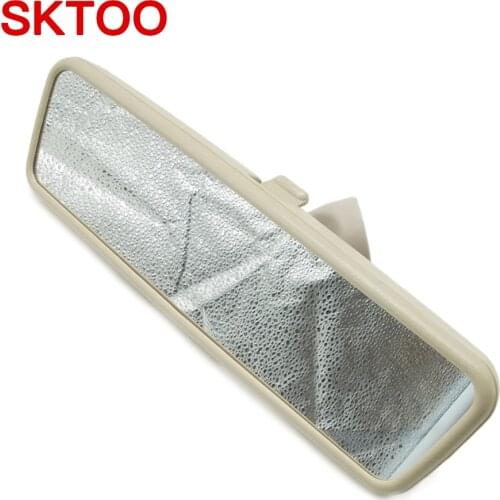 SKTOO Black Beige Interior Mirror Rearview Mirror For Golf MK4 GT Jetta 4 Passat B5 B6 Bora Polo Seat 3B0857511A