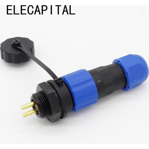 13mm SD13 2 pin waterproof connector, Power wire connectors, cable connectors , automotive connectors, Plug and socket, IP68