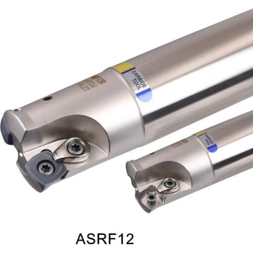 ASRF12 Long Milling Cutter insert SDMT120512 Holder Roughing Pocket Sloot Plung Shoulder Copy milling