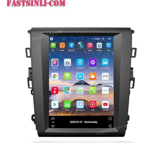 Car Android For Ford Mondeo Fusion MK5 2013 - 2019 2018 Quad Core GPS Navigation Wifi DVR Camera DVD Player Vertical screen