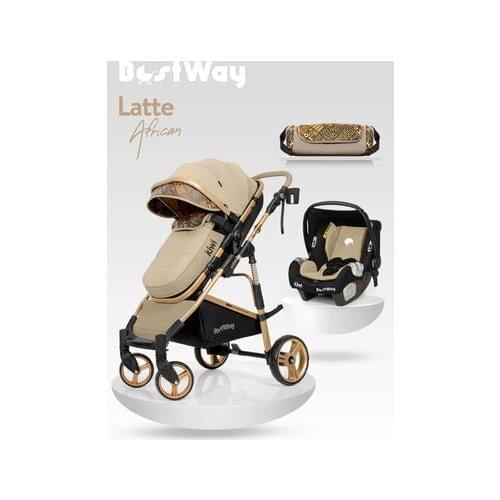 Bestway All In One Travel System Squarehead Design fullback Stroller Car Seat, Care Bag