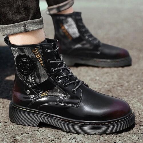 Mens Boots Casual Shoes Rubber Leather for Male Winter With Free Shipping Man Shose Summer Special Boot Genuine Mens
