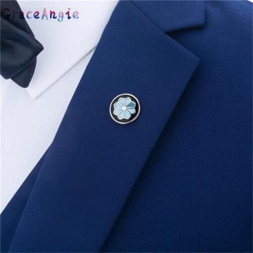 GraceAngie Man Brooches Deer Flower Plan Crown Men Brooch For Clothes Accessories Sweater Clip Pins Brooch Pin for Party Fashion