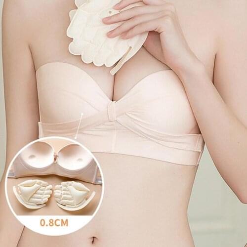 2021 Women Bra Front Cross Side Buckle Wireless Lace Bra Underwear Sexy Lingerie Lace Color Push Up Breathable Underwear