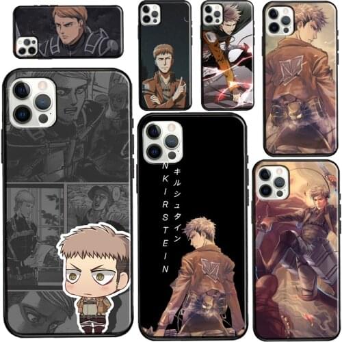 Jean Kirstein Attack on Titan Case For iPhone 12 Pro Max mini 6S 7 8 Plus SE 2020 Case For iPhone 11 Pro Max XS X XR