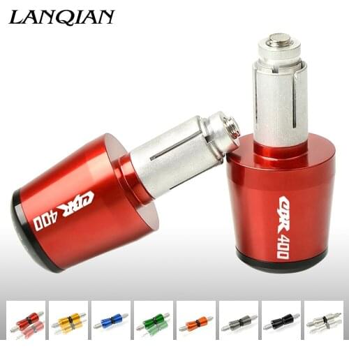 CNC Motorbike Handlebar Grips Ends Handle Bar Cap End Plugs For HONDA CBR400 CBR 400 1986 1987 1988 1989 1990 1991 1992-1994