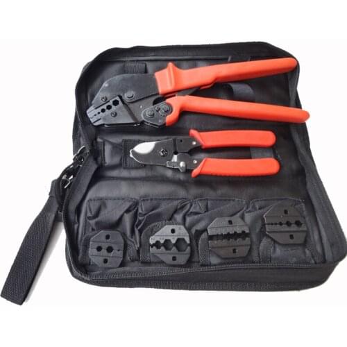 AP-K05H Mini Oxford Combination tools Crimping Tool Kits with hand crimping tools cable cutter and replaceable die sets