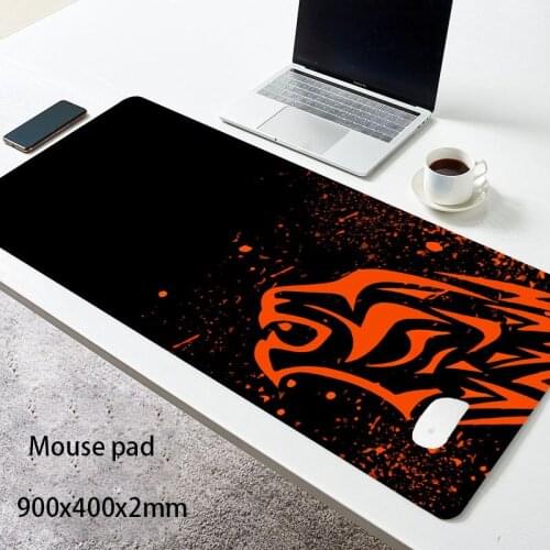 Red Leopard-Excovip Extra Long Large XL Gaming Desk Mat Smooth Surface Non-Slip Rubber Mouse Pad Mat with Designs Gamer mousepad