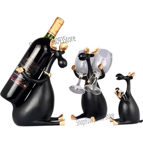 Nordic Creative Wine Rack Decoration Simple Decoration Home Living Room Wine Cabinet Decoration Wine Rack Housewarming Gift