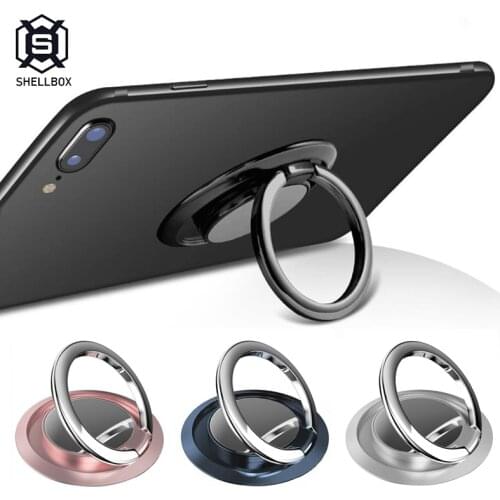 Shellbox Multipurpose Mobile Phone Bracket Magnetic Finger Ring Car Phone Holder 360 Degree Universal Mobile Phone Stand