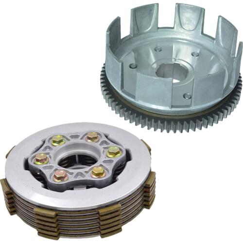 Motorcycle 6 Column Enhanced Clutch 6pcs Friction Disc Center Outer Clutch Assy for CG150 CG175 CG200 CG250 ATV Buggy