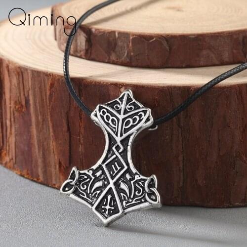 Men Valknut Necklace Odin 's Symbol of Norse Viking Warriors Mammen Axe Pendant Antique fashion Necklaces Women