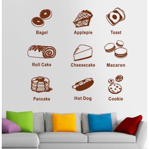 Coffee Shop Sticker Bean Milk tea Decal Cafe Cup Vinyl Art Wall Decals Decor Mural Decoration Break Coffee Glass Decals CA1004