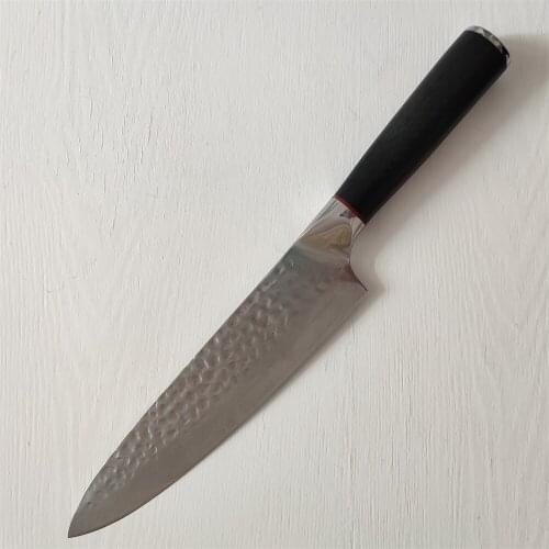 Handmade Hammer Blade 8 inch Chef Knife Stainless Steel Kitchen Knife