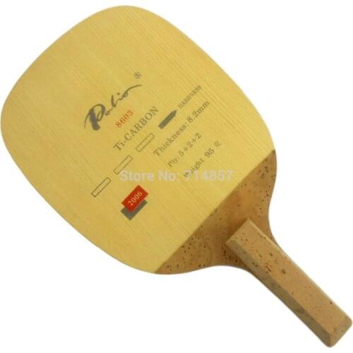 Palio official 8603 table tennis blade Ti carbon cypress wood JS japanese penhold fast attack with loop high strength blade
