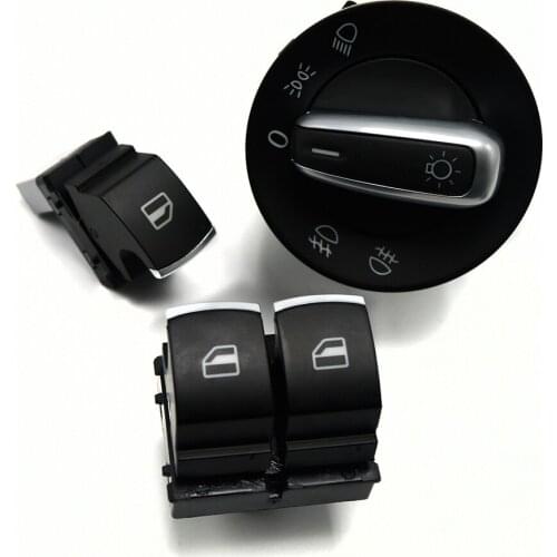 Headlight switch Window Switch Button For Volkswagen VW Passat B6 Eos Golf 5 6 R32 GTI MK5 MK6 Tiguan 4PCS/SET 5K3959857