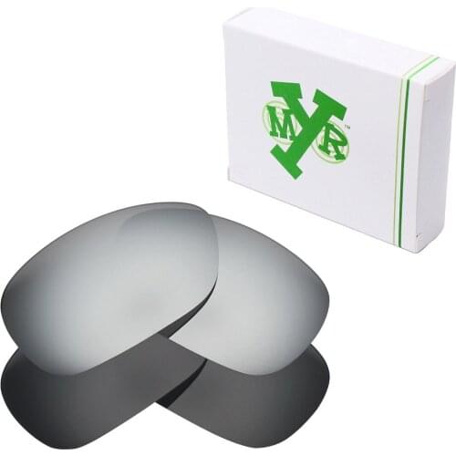 2 Pairs Mryok POLARIZED Replacement Lenses for Oakley C Wire 2011 Sunglasses Stealth Black & Silver Titanium