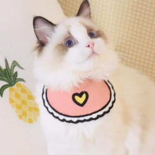 Cute Cat Scarf Lovely Dog Scarf Bib Scarf Gifts Necks Pet Collar Design Teddy Comfortable Fashion Puppy Clothes Pets Supplies