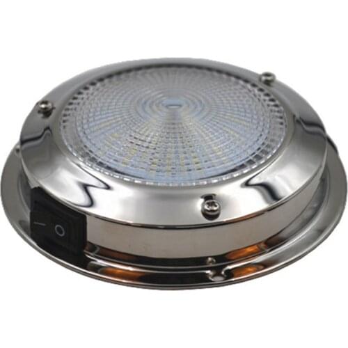 Marine Boat RV Cabinet Interior Roof LED Stainless Steel Cool White Ceiling Light