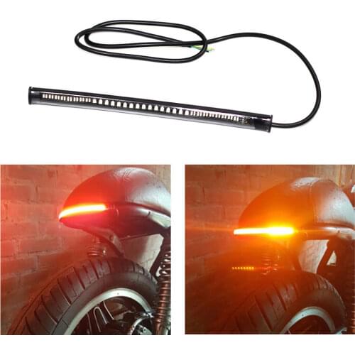LED Stop Signal Light Motorcycle Waterproof Turn Signals Lights Tape LED Auto Belt signal for Motor LED Strip Car Auto-turn Lamp