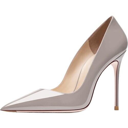 Autumn Women Sexy Pumps High Heeled Shoe Pointed Toe Wedding Shoes Patent Leather Stilettos Women Pumps for Party