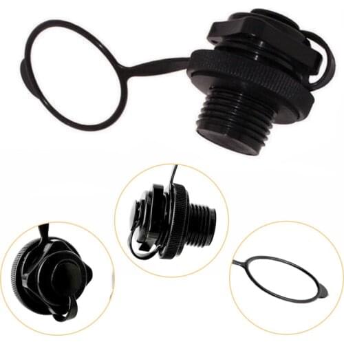 1Pc PVC Boats Kayak Air Valve Caps Screw fit for JILONG Old Inflatable Boats Kayak Raft Airbed Dinghy Canoe Water Sports Black