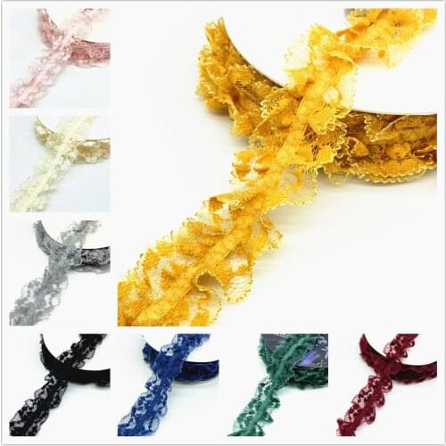 1 Yard 40mm Elastic Hair Band Ribbon Lace Sewing Trim Handmade Ribbon DIY #Ro