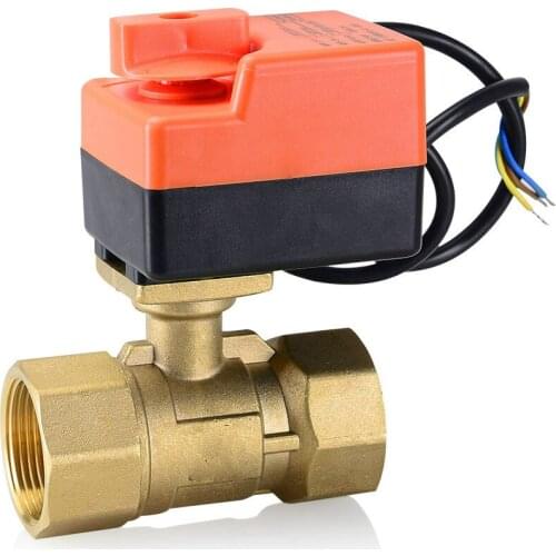 2 way electric modulating valve modulating for flow regulation Ball Valve proportion valve 220V 24V DN40 DN50