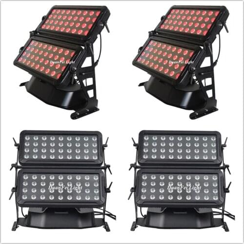 2pcs rgbwa uv 18watt city color wall washer 72x18w ip65 led city color flood light