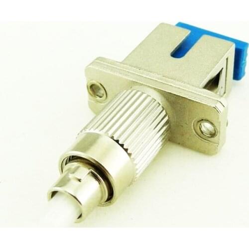 5PCS SC Female to FC Male metal Fiber Optic Adapter FC-SC Singlemode simplex Fiber Optic adapter Connecter Free shipping