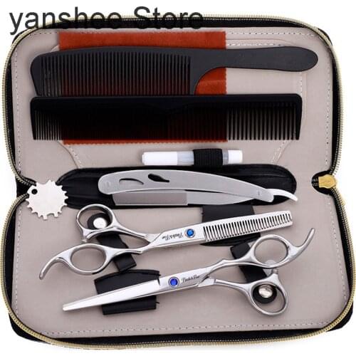 6-inch professional hairdressing scissors hairdressing tools flat scissors bangs scissors teeth scissors thin scissors