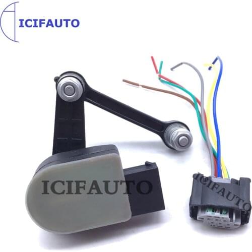 7L0616571D Rear Left Right Headlight Level Sensor With Connector Plug Pigtail Wire For Porsche Cayenne Audi Q7 VW Touareg