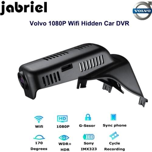 Jabriel Auto 1080p Car Camera Recorder Dvr wifi hidden Driving vehicle dash cam dual lens for volvo 2015 2016 2017 XC60 T4 T5