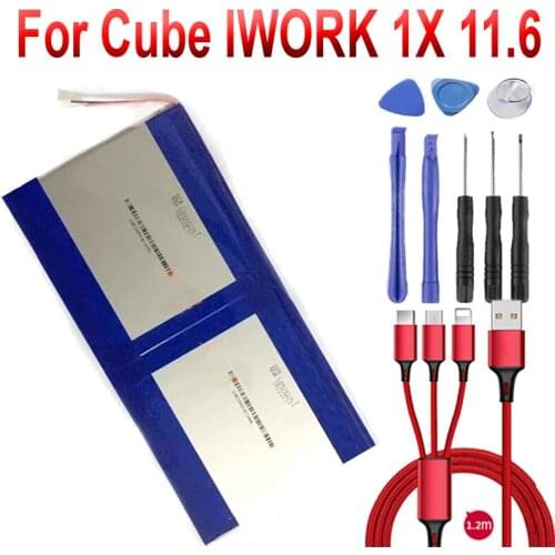 Battery for Cube IWORK 1X 11.6" Kubi IWORK1 Tablet PC Bateria New Li Polymer Rechargeable Accumulator Replacement 3.7V