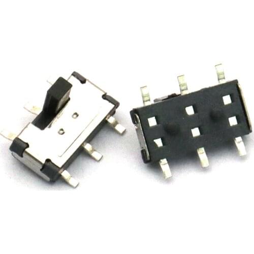 Free shipping 10PCS Toggle Switch MSS-22C02 2P2T 6 pin SMD Toggle Switch best