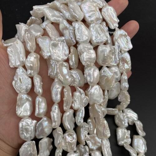 Irregular Square Baroque Pearls Fine Natural Freshwater Pearl Beads for Jewelry Making Necklace DIY Bracelet Accessories Gifts