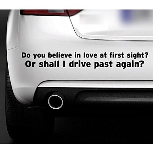 For LOVEAT FIRST SIGHT RUDE E STICKER CAR BUMPER WINDOW VINYL DECAL Car Styling