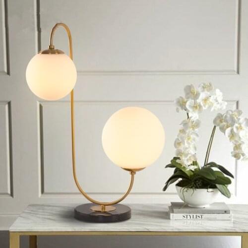 Europe led glass led stone led desk lamp lampe de bureau table lamp living room lamp bedside lamp