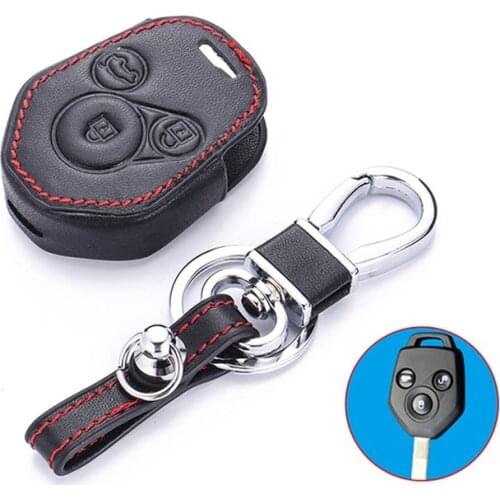 Leather Car Key Cover key chain ring cover case For subaru Legacy Forester Outback Impreza Liberty B9 Tribeca Baja