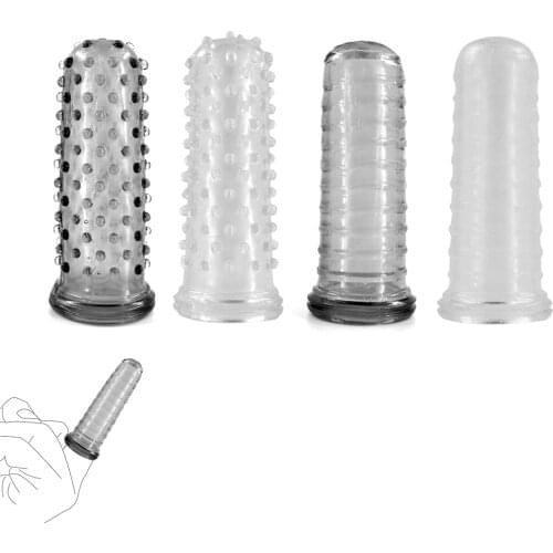 Finger Sleeve Prostate Massager Sexual Gloves Masturbator G Spot Massage Clit Stimulate Lesbian Orgasm Adult Product Sex Toys