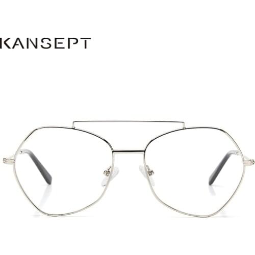 Metal Eye Glasses Frames Double Bridges For Women Men Super Star and Model Spectacles Transparent Eyeglasses Frame#1803