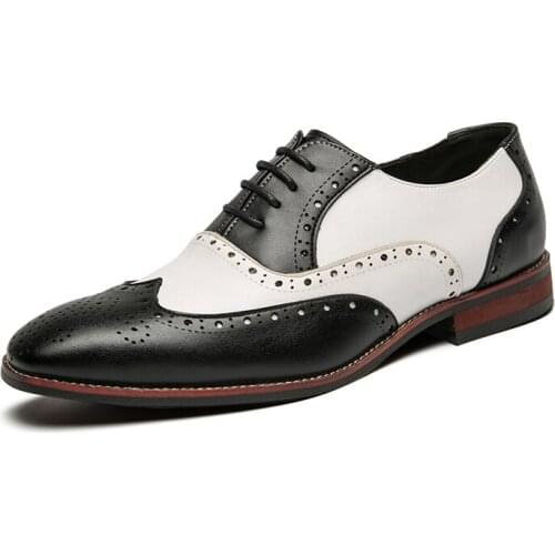 Plus size 48 mens dress shoes handmade brogue style wedding shoes Oxford formal casual shoes party flat shoes zapatillas hombre