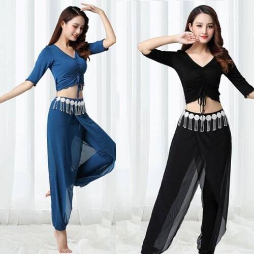 Belly Dance Costume Set Women Sexy Bellydance Performance Clothing Practice Clothes Bollywood Gypsy Egyptian Rave Outfit DC3527