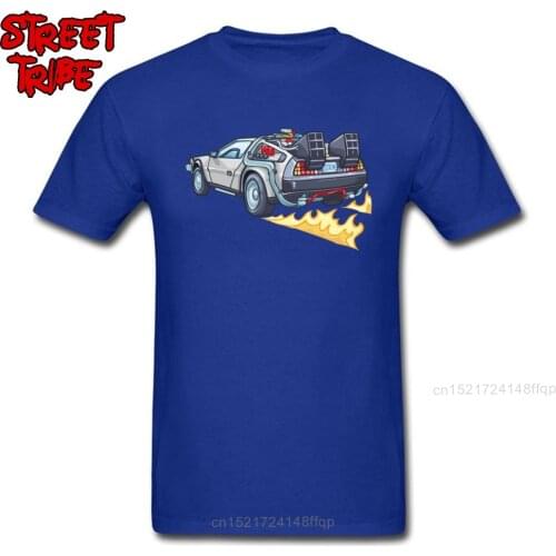 Back To The Future Mens T-shirts Men Tops T Shirt Hot Sale Fiction Car Designer Tshirt Drop Shipping D.M.C OUTATIME Cotton Tees