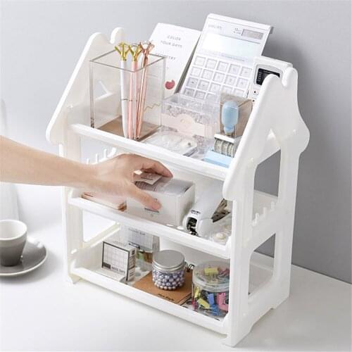 Tableware Makeup Organizer for Cosmetics Rangement Kitchen Organizer and Storage Container Baskets Shelf in Bathroom Housewares