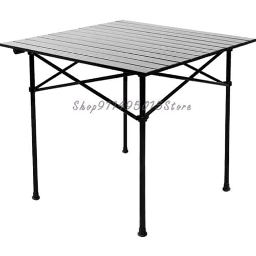 Outdoor Folding Table Convenient Simple Table Ultra Light Aluminum Alloy Table Barbecue Camping Table Self Driving Swimming Tabl